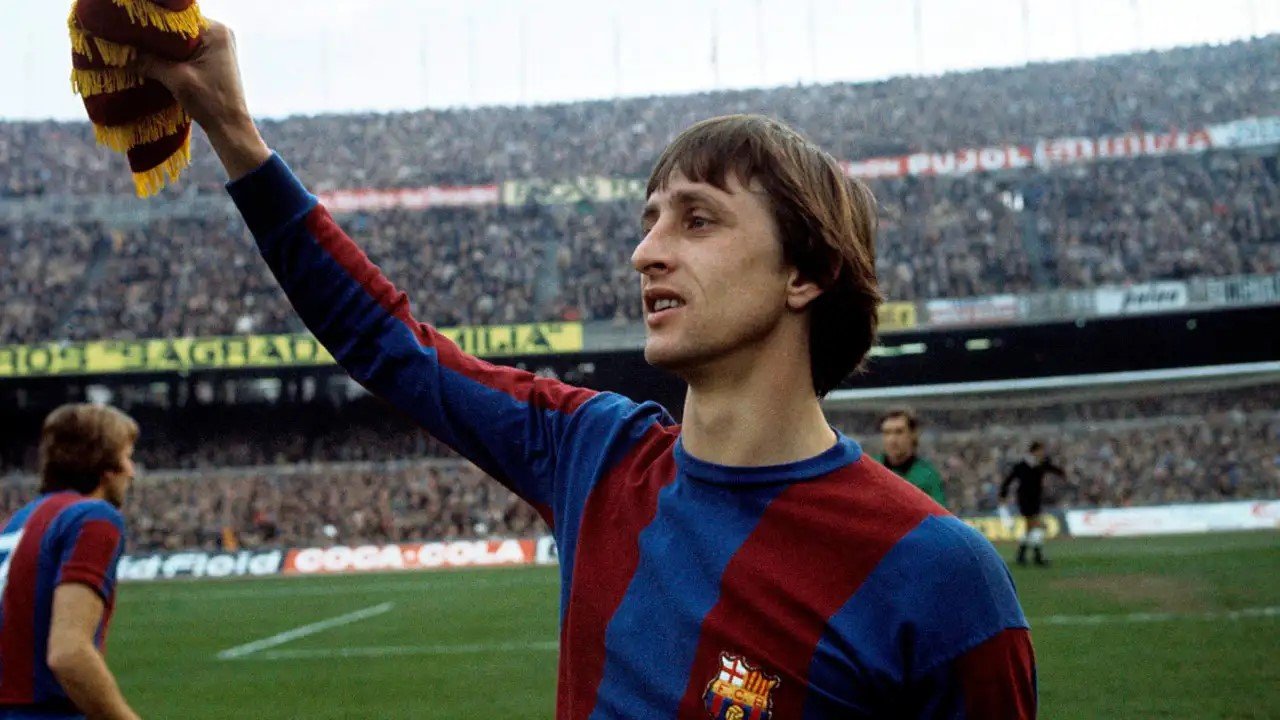 Joyan Cruyff Joueur et entraineur du FC BArca